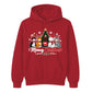 Cute Meowy Cat Tree Slogan Print Christmas Unisex Hoodies
