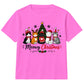 Cute Meowy Kittens Festive Tree Art Christmas Kids T-Shirt
