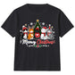 Cute Meowy Kittens Festive Tree Art Christmas Kids T-Shirt