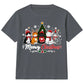 Cute Meowy Kittens Festive Tree Art Christmas Kids T-Shirt