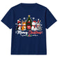 Cute Meowy Kittens Festive Tree Art Christmas Kids T-Shirt