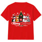 Cute Meowy Kittens Festive Tree Art Christmas Kids T-Shirt