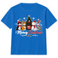 Cute Meowy Kittens Festive Tree Art Christmas Kids T-Shirt