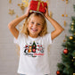 Cute Meowy Kittens Festive Tree Art Christmas Kids T-Shirt