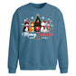 Cute Meowy Kittens Graphic Christmas Oversized Sweatshirt