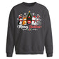 Cute Meowy Kittens Graphic Christmas Oversized Sweatshirt