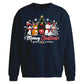 Cute Meowy Kittens Graphic Christmas Oversized Sweatshirt