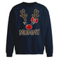 Cute Mummy Reindeer Face Christmas Oversized Sweatshirt