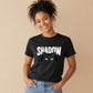 Cute Peeping Black Cat Shadow Graphic ladies fit T-Shirt