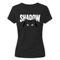 Cute Peeping Black Cat Shadow Graphic ladies fit T-Shirt
