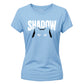 Cute Peeping Black Cat Shadow Graphic ladies fit T-Shirt