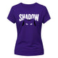 Cute Peeping Black Cat Shadow Graphic ladies fit T-Shirt