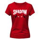 Cute Peeping Black Cat Shadow Graphic ladies fit T-Shirt