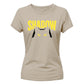 Cute Peeping Black Cat Shadow Graphic ladies fit T-Shirt