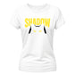 Cute Peeping Black Cat Shadow Graphic ladies fit T-Shirt
