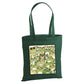 Cute playful green frogs pattern graphic cotton Tote Bag