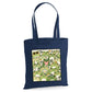 Cute playful green frogs pattern graphic cotton Tote Bag