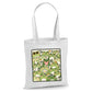 Cute playful green frogs pattern graphic cotton Tote Bag