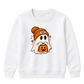 Cute pom-pom beanie ghost pumpkin Halloween Kids Sweatshirt