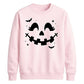 Cute pumpkin face bats spooky Halloween Unisex Sweatshirt