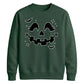 Cute pumpkin face bats spooky Halloween Unisex Sweatshirt