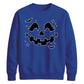 Cute pumpkin face bats spooky Halloween Unisex Sweatshirt