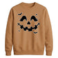 Cute pumpkin face bats spooky Halloween Unisex Sweatshirt