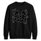 Cute pumpkin face bats spooky Halloween Unisex Sweatshirt