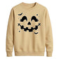 Cute pumpkin face bats spooky Halloween Unisex Sweatshirt