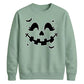 Cute pumpkin face bats spooky Halloween Unisex Sweatshirt