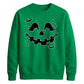 Cute pumpkin face bats spooky Halloween Unisex Sweatshirt