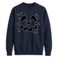 Cute pumpkin face bats spooky Halloween Unisex Sweatshirt
