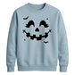 Cute pumpkin face bats spooky Halloween Unisex Sweatshirt