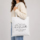 Cute Purr Love Repeat Kittens Graphic Christmas Tote Bag