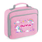 Unicorn Kids Lunch Bag with Custom Name Insulated Lunch Bag Cooler Box