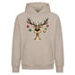 Cute Reindeer Antler Baubles Christmas Oversized Hoodie
