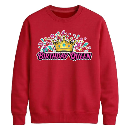 Cute Royal Birthday Queen Happy Birthday Sweatshirt