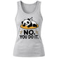 Cute Sleeping Panda No You Do It Graphic Ladies Tank Top