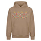 Cute Sleeping Reindeer Lights Christmas Oversized Hoodie