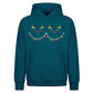 Cute Sleeping Reindeer Lights Christmas Oversized Hoodie
