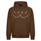 Cute Sleeping Reindeer Lights Christmas Oversized Hoodie