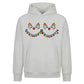 Cute Sleeping Reindeer Lights Christmas Oversized Hoodie
