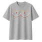 Cute Sleeping Reindeer Lights Christmas Oversized T-Shirt
