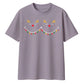 Cute Sleeping Reindeer Lights Christmas Oversized T-Shirt