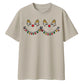 Cute Sleeping Reindeer Lights Christmas Oversized T-Shirt