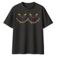 Cute Sleeping Reindeer Lights Christmas Oversized T-Shirt