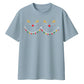Cute Sleeping Reindeer Lights Christmas Oversized T-Shirt