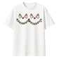 Cute Sleeping Reindeer Lights Christmas Oversized T-Shirt