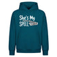 Cute spell skeleton hand quote Halloween Oversized Hoodie