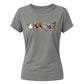 Cute spooky costume geese graphic Halloween ladies t-shirt